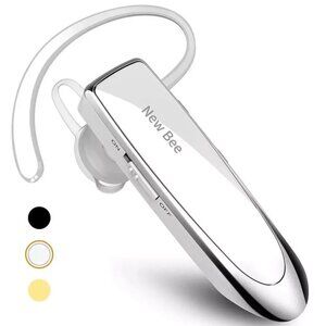 New bee Bluetooth Earpiece V5.0 Wireless Handsfree Headset with Microphone